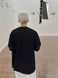 Texture See-through Knit Long-Sleeved T-Shirt