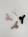 Mink fur hairpin