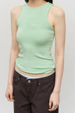 (W) Bean Ribbed Sleeveless