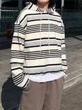 Multi Stripe String Hood