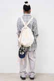 Dual drawstring ripstop backpack