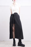 Muse Strap Slit Wrap Skirt