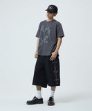 CROSS STUD TWILL SHORTS
