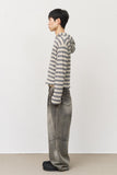 Ocean Striped Warmer Zip Hoodie