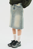 (W) Lit Denim Skirt