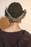 VINTAGE WASHED FUR TRAPPER BALL CAP