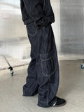 Non-Fade Curved Cargo Denim
