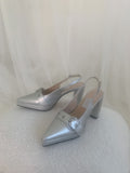Ruteni Buckle Silver Mule