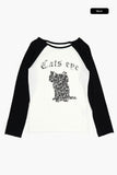 Cats raglan long sleeve