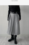 Belly Wool Pleated Skirt