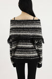 Oreo fringe off knit