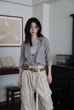 One Pleated Wrinkle Blouse