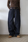 Non-fade stud overfit denim
