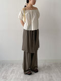 Nylon Two-Way Flare Blouse