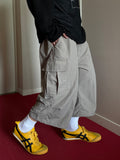 Nylon Cozy Cargo Bermuda Pants
