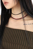 Choker layered necklace