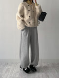 Purin Shearling Crop Mustang Jacket