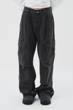 Mens Cargo Wide Denim