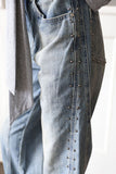 Bloom Stud Long Denim