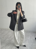 Oxford Cotton Wide Pants