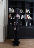 MAXI BLACK WIDE DENIM PT