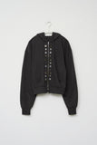 (W) Button Zip Hoodie
