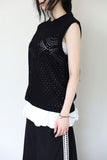 Punching Net Knit Sleeveless
