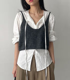 Lambswool Knit Bustier
