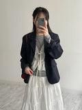 Back-button Single Loose-fit Short Jacket
