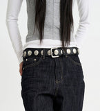 Big round studded belt