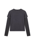 (W) PANEL LAYERED TEE