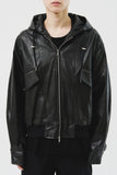 Pita Leather Hoodie Jumper