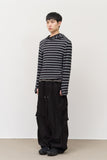 Kell Button Striped Hoodie