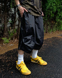 Glossy Parachute Coating Bermuda Pants