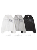 Post Printed Zip Hoodie