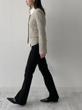 Blossom Square Neck Tweed Short Jacket