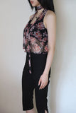 Chiffon Rose Halter Sleeveless
