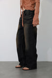 Desert black washing denim