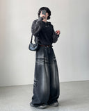 Hirai Black Maxi Wide Denim
