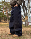 Ar pintuck denim pants