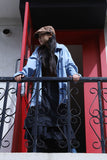 Lil over denim shirt