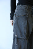 Painting Washed Cargo Denim