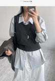 Pepper U-neck knit vest