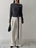 Button Ribbed Layered Tube Top