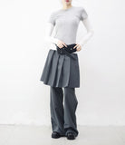 Kendall color matching short sleeve layered T-shirt