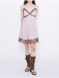 Sharala Slip Lace Bustier One Piece