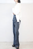 Chateau Linen Overfit Zip-Up