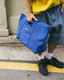 Washed Embroidered Tote Bag