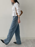 558 Catbrush Wide Denim Pants