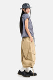 Bloom Check Hooded Short Sleeve Shirt